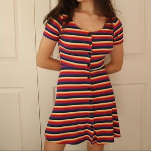 Rainbow Knit Dress